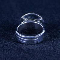 Tigeraugen Kegel Silberring verstellbare Ringgröße Bild 5