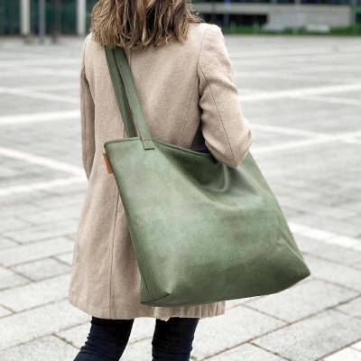 Mom Bag | Großer Shopper Khaki