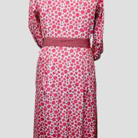 Damen Hemdblusen Kleid  | Zeitlos  gepunktet in Farbe Koralle/Lachs | Bild 3
