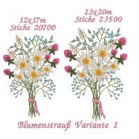 Stickdatei Blumenstrauß zwei Varianten Bild 5