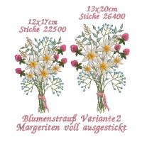 Stickdatei Blumenstrauß zwei Varianten Bild 6