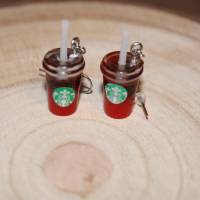 Ohrring Starbucks Bubble Tea Rot Bild 5