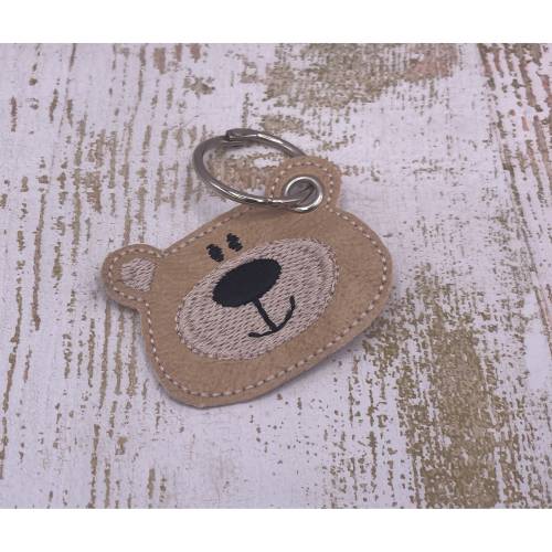 Schlüsselanhänger Bärenkopf / Teddybär