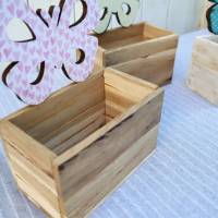 Holzkasten Aufbewahrungskiste Kiste aus Holz Schmetterling Bild 6