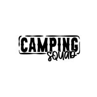 Bügelbild Camping Squad Wohnwagen Campen Urlaub in Wunschfarbe Bild 1