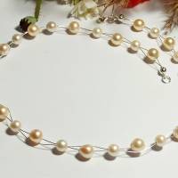Süßwasser Perlen Damen Kette Bild 1