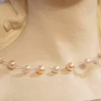 Süßwasser Perlen Damen Kette Bild 7