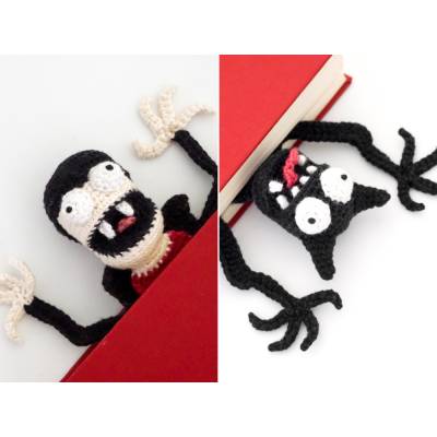 Monster Lesezeichen PDF Häkelanleitung Sparset | Amigurumi PDF Anleitungen