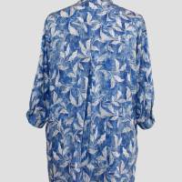 Damen Tunika Kleid Blau-Batik Hellblau/Königsblau Bild 3