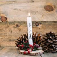 Weihnachten  2 - Kerzentattoos DIN C6 - Kerzensticker - Frohes Fest Advent Oh Tannenbaum Winterzauber Weihnachtsfest Bild 2