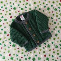 Trachtenjacke für Junge grün  Strickjacke Pullover Trachtenhose Janker Taufkleidung Geschenk Babykleidung Babyshower Bild 1