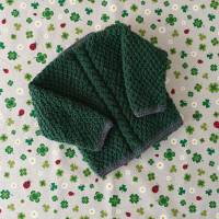 Trachtenjacke für Junge grün  Strickjacke Pullover Trachtenhose Janker Taufkleidung Geschenk Babykleidung Babyshower Bild 3