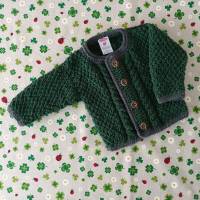 Trachtenjacke für Junge grün  Strickjacke Pullover Trachtenhose Janker Taufkleidung Geschenk Babykleidung Babyshower Bild 4