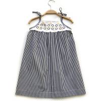 Kleid mit Stickerei in 98 /104, Upcyclingkleid, Sommerkleid, Strandkleid, Trägerkleid Bild 2