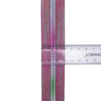 Endlosreißverschluss, Bordeauxfarben metalisiert 6mm Spirale, 1 Meter Bild 3