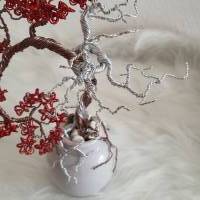 Kleiner Blütenbaum als Drahtbaum im Bonsai Look/ Geschenk zur Hochzeit & Taufe/ Dekoration für zu Hause Bild 5