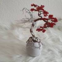 Kleiner Blütenbaum als Drahtbaum im Bonsai Look/ Geschenk zur Hochzeit & Taufe/ Dekoration für zu Hause Bild 7