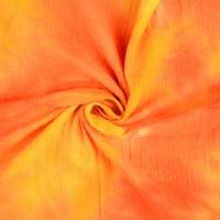 ♕ Zarte Musseline in leuchtenden Sommerfarben gelb und orange 50 cm x 130 cm Double Gauze ♕ Bild 1