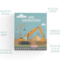 Sammelordner Kinder, DIN A4 Kindergarten Ordner, "Meine Kindergartenzeit" Portfolio Ordner - Bagger Bild 3