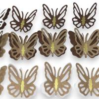 18 Stanzteile Streudeko Schmetterlinge 3D, Papier, Kartengestaltung, Deko, Scrapbooking, Junk Journal Bild 3