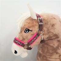 Halfter Hobby Horse "Pony" Hobby Horse Halfter braun pink Bild 2