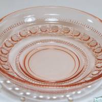 Vintage Schale Pressglas rosa, Schälchen, Rosalinglas im Art Deco, Glasschale, Glas, Trödel Dings da Bild 5