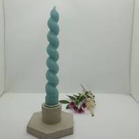 Eckiger Kerzenhalter Kerzenständer für Stabkerzen aus Beton Bild 1
