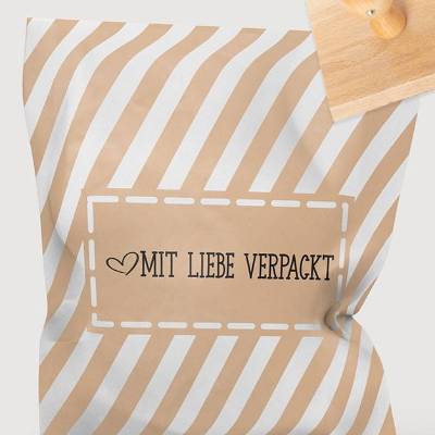 Mit Liebe verpackt - Holzstempel - verschiedene Größen