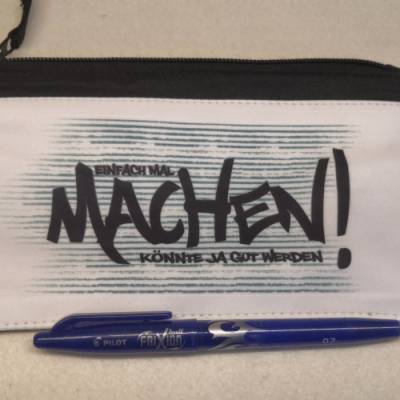 Schlampermäppchen, Pencil Case, Federmäppchen ca. 21x11cm, sublimiert