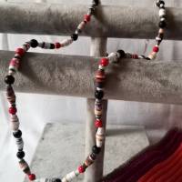 "Pinki" Kette Halskette Perlenkette  Leicht Festschmuck Unikat Bild 2