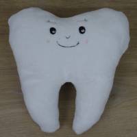 Zahnfee-Kissen kuschelig weich, einer kleinen Tasche auf der Rückseite, individuell und personalisiert Bild 1