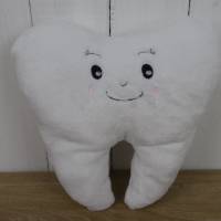 Zahnfee-Kissen kuschelig weich, einer kleinen Tasche auf der Rückseite, individuell und personalisiert Bild 5