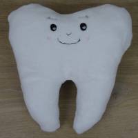 Zahnfee-Kissen kuschelig weich, einer kleinen Tasche auf der Rückseite, individuell und personalisiert Bild 8