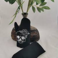 Ofenhandschuh Totenkopf mit Blume Bild 2
