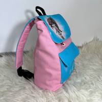 Set Kleid und passender Kindergarten Rucksack - mit oder ohne Namen - mit Wunschnamen Kinderrucksack - Tasche für Mädche Bild 9