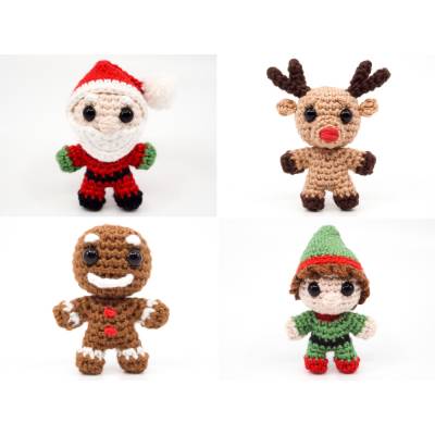 Weihnachten PDF Häkelanleitung Sparset  | Amigurumi PDF Anleitungen