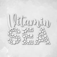 Schriftzug Vitamin SEA im Punktedesign Bild 2