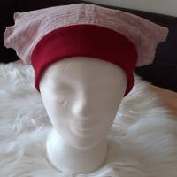 Kopftuch / Sommerkopftuch in rosa aus Musseline  -  mit oder ohne Augenschutz Bild 1