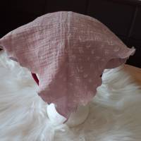 Kopftuch / Sommerkopftuch in rosa aus Musseline  -  mit oder ohne Augenschutz Bild 4