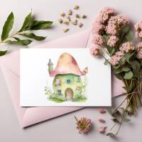 13 digital Fairy Houses PNG Watercolor Clipart Bundle, Sublimation,Commercial License Bild 6