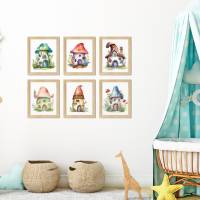 13 digital Fairy Houses PNG Watercolor Clipart Bundle, Sublimation,Commercial License Bild 8