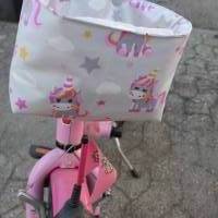 Lenkertasche Einhorn grau pink / Rollertasche / Fahrradtasche / Dreiradtasche Bild 10