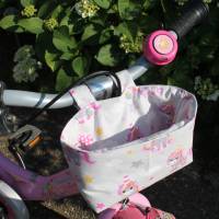 Lenkertasche Einhorn grau pink / Rollertasche / Fahrradtasche / Dreiradtasche Bild 9