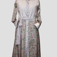 Damen Hemdblusen Kleid  | Pastell in Altrosa/Rose | Bild 1