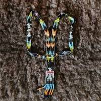 Schöne indianische Halskette, Perlenstickerei Bild 7