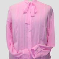 Damen Chiffon Bluse Klassik Rose/leicht Pink Bild 1
