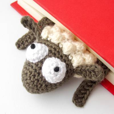 Schaf Lesezeichen Häkelanleitung | Amigurumi PDF Anleitung