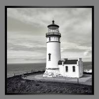 Alter Leuchtturm North Head analoge schwarz weiß Fotografie, Kunstdruck Poster Vintage Art Meer Nautik, maritim Bild 3