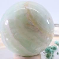 GROSSE Pistazien Calcit Edelsteinkugel 55 mm, Meditation und Heilsteine, glänzende Kugel, Wunderbarer Kristall Bild 7