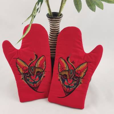 Ofenhandschuh Ägyptische Katze
